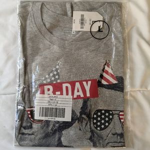 Presidents Day Gray T shirt Crazy 8 NWT